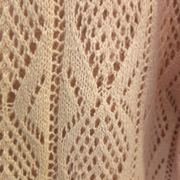 Longline Pink Cardigan Sweater - Picture 8 of 10